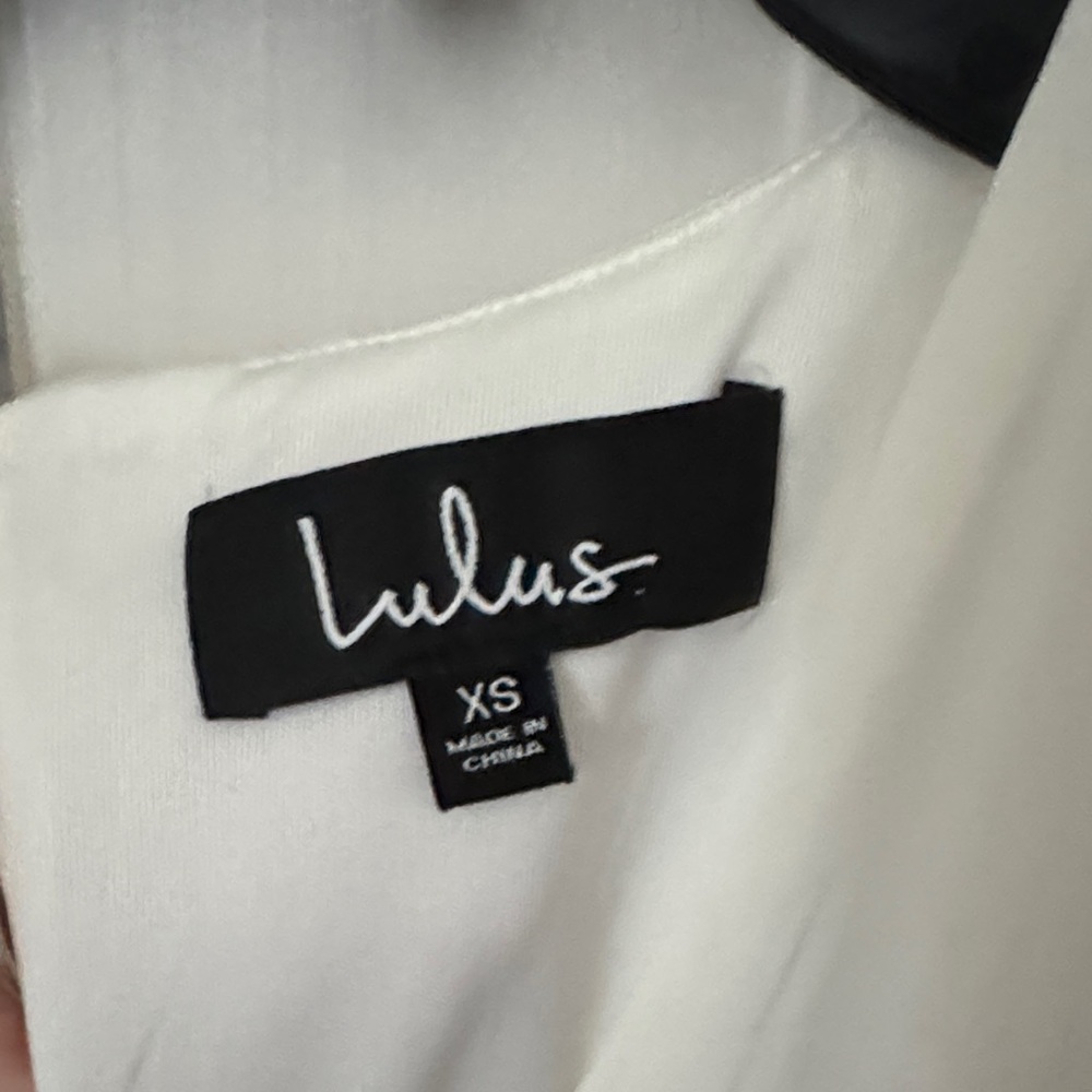Lulu's White Ruffle Dress - Picture 2 of 4